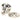 From The Anvil's Polished Nickel Hammered Mushroom Cabinet Knob; #finish_polished-nickel