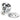 From The Anvil's Polished Chrome Hammered Mushroom Cabinet Knob; #finish_polished-chrome