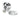 From The Anvil's Polished Chrome Hammered Mushroom Cabinet Knob; #finish_polished-chrome