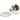 From The Anvil's Polished Nickel Hammered Mushroom Mortice/Rim Knob Set; #finish_polished-nickel