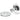 From The Anvil's Polished Chrome Hammered Mushroom Mortice/Rim Knob Set; #finish_polished-chrome