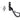 From The Anvil's Black 16mm Shepherd's Crook Espag; #finish_black