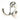 From The Anvil's Polished Nickel Celtic Double Robe Hook; #finish_polished-nickel