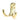 From The Anvil's Polished Brass Celtic Double Robe Hook; #finish_polished-brass