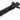 From The Anvil's Black Monkeytail Slimline Lever Espag. Latch Set; #finish_black