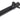 From The Anvil's Black Monkeytail Slimline Lever Espag. Latch Set; #finish_black