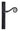 From The Anvil's Black Monkeytail Slimline Lever Espag. Latch Set; #finish_black