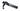 From The Anvil's Black Cottage Slimline Lever Espag. Latch Set; #finish_black