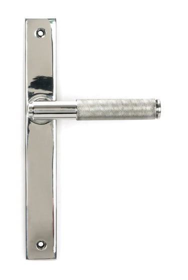 From The Anvil's Polished Marine SS (316) Brompton Slimline Lever Espag. Latch Set; #finish_polished-marine-ss