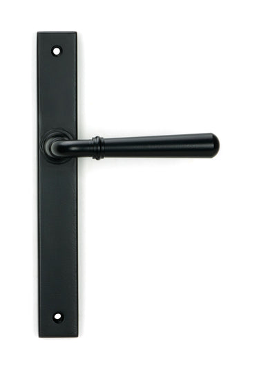 From The Anvil's Matt Black Newbury Slimline Lever Espag. Latch Set; #finish_matt-black