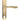 From The Anvil's Polished Brass Reeded Slimline Lever Espag. Lock Set; #finish_polished-brass