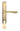 From The Anvil's Polished Brass Reeded Slimline Lever Espag. Lock Set; #finish_polished-brass
