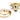 From The Anvil's Polished Brass Art Deco Centre Door Knob; #finish_polished-brass