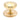 From The Anvil's Polished Brass Art Deco Centre Door Knob; #finish_polished-brass