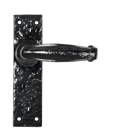 From The Anvil's Black Classic Lever Latch Door Handles; #finish_black
