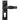 From The Anvil's Black Classic Lever Euro Lock Door Handles; #finish_black