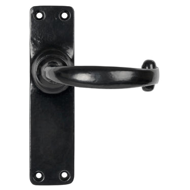 From The Anvil's Black Classic Lever Latch Door Handles; #finish_black