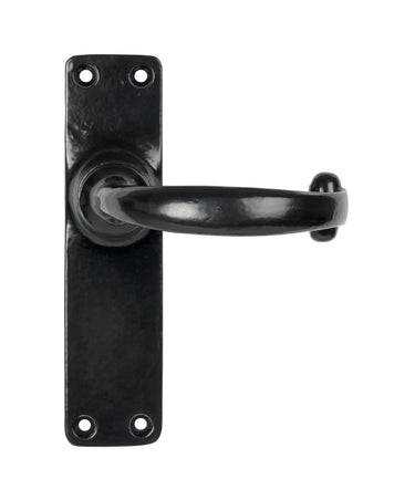 From The Anvil's Black Classic Lever Latch Door Handles; #finish_black