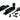 From The Anvil's Black Beehive Quadrant Fastener - Narrow; #finish_black
