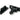 From The Anvil's Black Mushroom Brighton Fastener; #finish_black