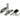 Polished Marine SS (316) Beehive Quadrant Fastener - Narrow; #finish_polished-marine-ss-(316)