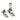 Polished Marine SS (316) Prestbury Brighton Fastener - Narrow (Square); #finish_polished-marine-ss-(316)