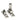 Polished Marine SS (316) Mushroom Brighton Fastener - Narrow (Square); #finish_polished-marine-ss-(316)