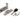 Satin Marine SS (316) Mushroom Quadrant Fastener - Narrow; #finish_satin-marine-ss-(316)