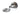 From The Anvil's Polished Chrome Beehive Centre Door Knob; #finish_polished-chrome