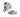 From The Anvil's Polished Chrome Beehive Centre Door Knob; #finish_polished-chrome