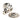 From The Anvil's Polished Nickel Beehive Centre Door Knob; #finish_polished-nickel
