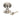 From The Anvil's Polished Nickel Beehive Centre Door Knob; #finish_polished-nickel