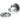 From The Anvil's Satin Chrome Beehive Centre Door Knob; #finish_satin-chrome