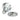 From The Anvil's Satin Chrome Beehive Centre Door Knob; #finish_satin-chrome