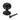 From The Anvil's Matt Black Beehive Centre Door Knob; #finish_matt-black