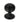 From The Anvil's Matt Black Beehive Centre Door Knob; #finish_matt-black