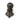 From The Anvil's Pewter Patina Beehive Escutcheon; #finish_pewter-patina
