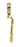 From The Anvil's Polished Brass Reeded Espag; #finish_polished-brass