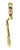 From The Anvil's Polished Brass Reeded Espag; #finish_polished-brass