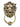 Aged Brass Lion Head Door Knocker; #finish_aged-brass