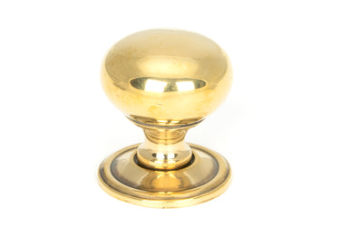 From The Anvil's Aged Brass Mushroom Cabinet Knob; #finish_aged-brass