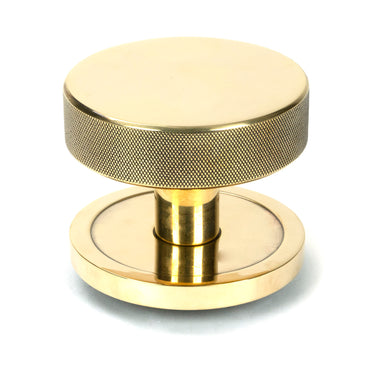 From The Anvil's Aged Brass Brompton Centre Door Knob; #finish_aged-brass