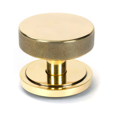 From The Anvil's Aged Brass Brompton Centre Door Knob; #finish_aged-brass