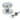 From The Anvil's Polished Chrome Brompton Centre Door Knob; #finish_polished-chrome