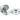 From The Anvil's Polished Chrome Brompton Centre Door Knob; #finish_polished-chrome