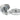 From The Anvil's Polished Chrome Brompton Centre Door Knob; #finish_polished-chrome