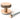 From The Anvil's Polished Bronze Brompton Centre Door Knob; #finish_polished-bronze