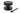 From The Anvil's Black Brompton Centre Door Knob; #finish_black