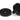 From The Anvil's Black Brompton Centre Door Knob; #finish_black