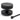 From The Anvil's Black Brompton Centre Door Knob; #finish_black